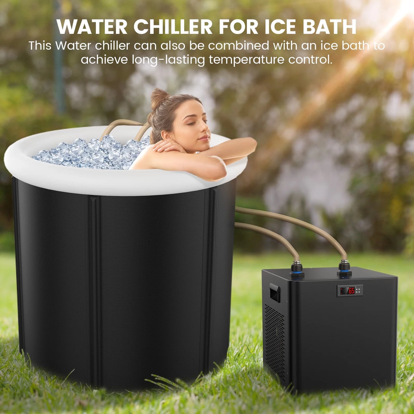 Aquarium Chiller,132Gal 500L, 1/2 HP Aquarium Water Chiller for Axolotl,Hydroponic System,Sea/Fresh Water