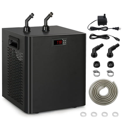 Aquarium Water Chiller 75GAL 1/3HP Fish Tank Chiller, 300L Cooling System with Quiet Design Compressor Refrigeration
