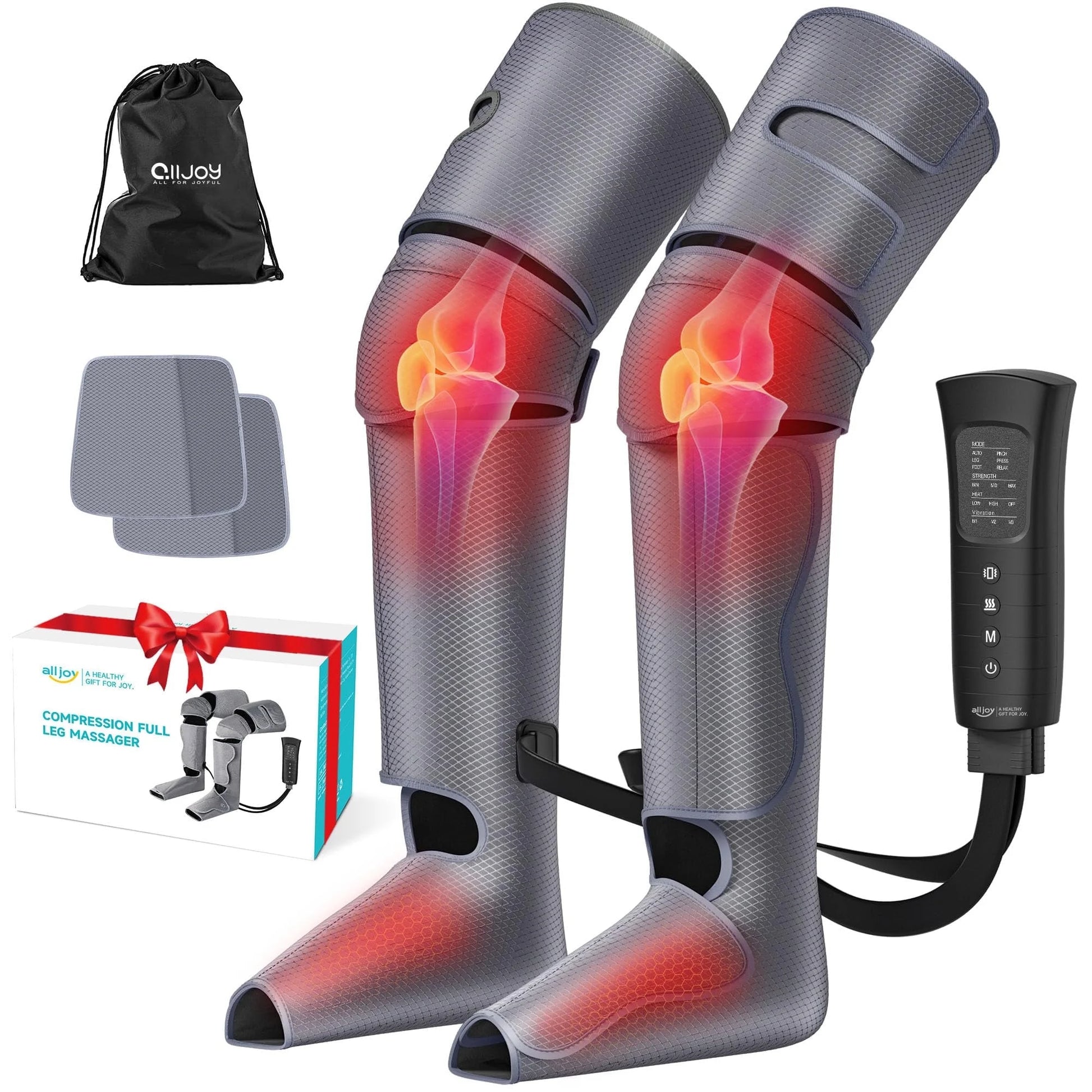 Leg Massager for Muscle Relaxation,Full Leg Air Compression for Circulation and Pain Relief,Foot/Knee Massager with 3 Intensities and 6 Modes