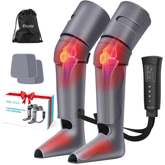Leg Massager for Muscle Relaxation,Full Leg Air Compression for Circulation and Pain Relief,Foot/Knee Massager with 3 Intensities and 6 Modes