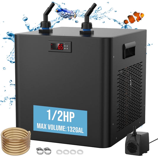 Premium 1/2 HP aquarium chiller for hydroponics