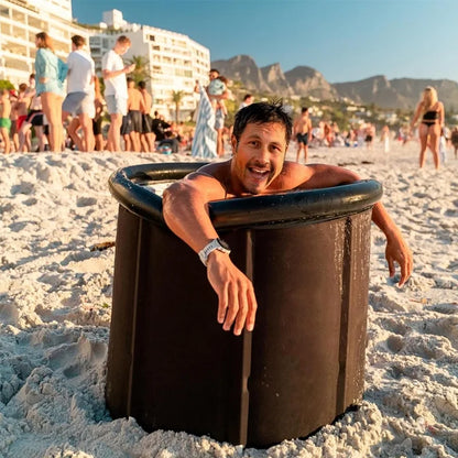 Ice Bath Bucket Folding Adult Bath Bucket Household Inflatable Folding Bathtub Outdoor Portable Ice Bath Bucket Set