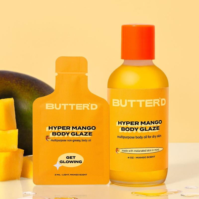 ITTY BITTY PACK - Mini Helly Jelly, All Fluff Body Cream, Hyper Mango Body Cream & Glaze - Sensitive Skin Care Set for Dry Skin Repair