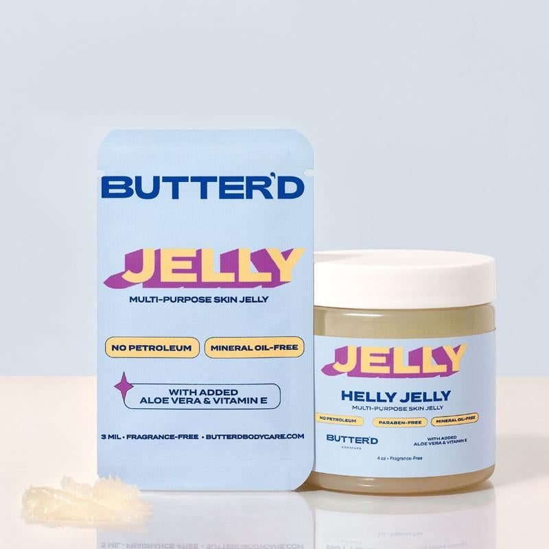 ITTY BITTY PACK - Mini Helly Jelly, All Fluff Body Cream, Hyper Mango Body Cream & Glaze - Sensitive Skin Care Set for Dry Skin Repair